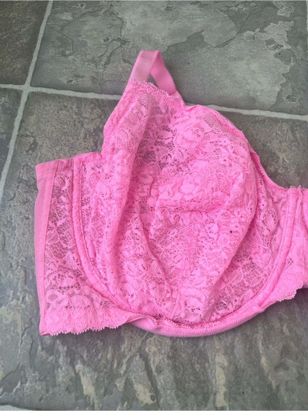 Torrid 48DDD Bright Pink Full Coverage Unlined Lace Underwire Bra - Picture 10 of 10